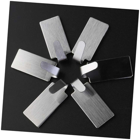 Self-adhesive metal hanger 30x15mm - hook - wall mount - 6 pcs.