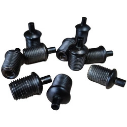 Lamp steel cable lock - black - steel cable stopper - lock with ball