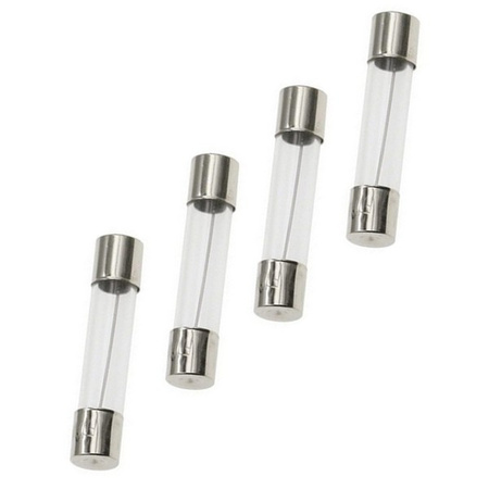 Glass fuse - 6A - tubular - fusible - 10pcs