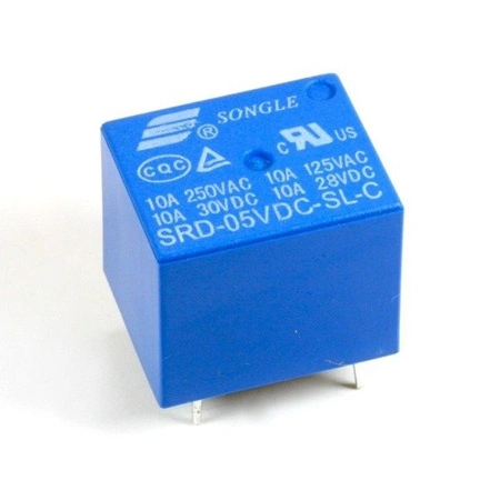 Przekaźnik SONGLE SRD-05VDC-SL-C - 5V - styki 230VAC 10A