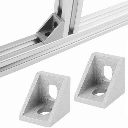 Corner bracket 20x20mm for aluminum profiles 2020 - TSLOT, T-NUT, TNUT