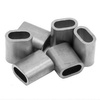 Zacisk linki stalowej - na linkę 5mm - 10 szt - owalna tuleja aluminiowa 