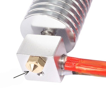 Zestaw 4x Dysz 0,2/0,3/0,4/0,5 mm - H13 - M6 - Filament 1,75mm - RepRap E3D V5 V6
