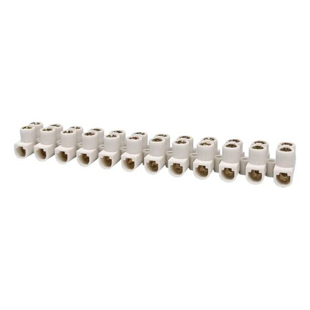 Electrical cube CH12 10A 380V - Connector - Threaded terminal block for 2.5mm2 cable - White