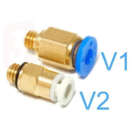 Bowden connector - pneumatic tip PC4-M5 - 4mm - quick connector - 3D Printer