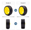 Wheel 68x26mm - for DIY robots and vehicles - with tread type B