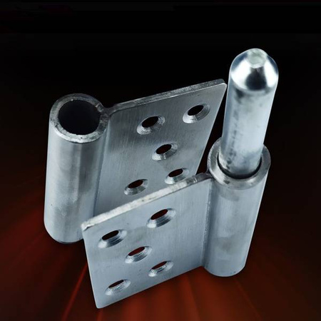 Screw-on disconnect hinge 77mm 2 pcs - Left + Right - stainless steel flag hinge