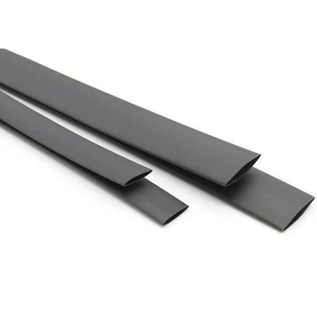 Rurka Termokurczliwa Ø16mm 1mb - czarna - elastyczna - silikonowa