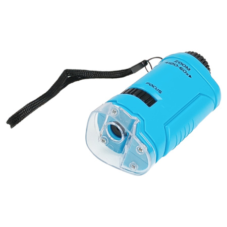 Lupa jubilerska, mikroskop 45x - oświetlenie LED