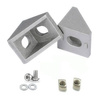 Corner bracket 20x20mm M4 for aluminum profiles 2020 - TSLOT, T-NUT, TNUT - 2x bolt and nut
