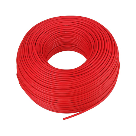 Przewód silikonowy miedziany ocynowany 20AWG - 100 żył - 0,5mm2 - czerwony - elastyczny