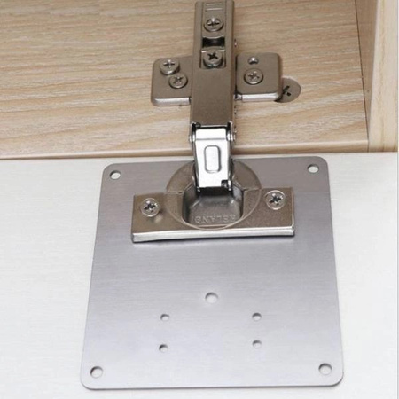 Płytka Wspierająca Zawiasy - 90x90mm - Blaszka 0,7mm - Do Renowacji Zawiasów 