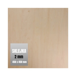 Sklejka 2mm 450x450 mm - Płyta Do Rzeźbienia- Formatka