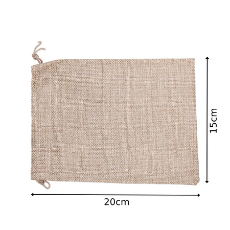 Fabric bag with string 15x20cm - Spice herb pouch