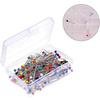 Tailor pins 100pcs 32mm - colored sewing needles in a box