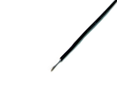 Przewód silikonowy miedziany ocynowany 24AWG - 66 żył - 0,20 mm2 - czarny - elastyczny