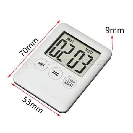 Minutnik elektroniczny LCD - Stoper kuchenny na magnes - Timer czasowy