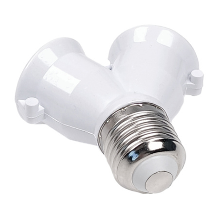 Przejściówka rozgałęziacz E27 na 2x E27 - adapter na żarówkę - gniazdko 1 na 2