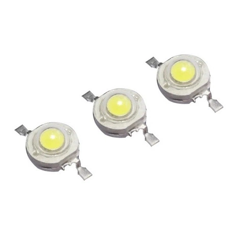 Dioda Power LED SMD - 1W - 105-120lm - światło białe zimne - 8000-10000K