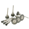 Wire sanding brush 25mm - round - for dremel, mini rubbermaid