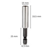Uchwyt magnetyczny do bitów 60mm 1/4" - Przedłużka do wkrętarki