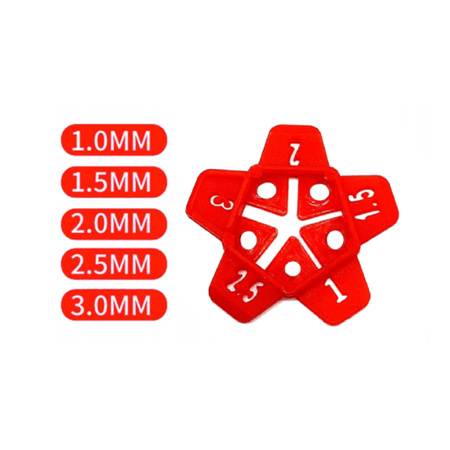 Grout spacer 1-3mm - 50pcs - Universal spacer for tile leveling system.