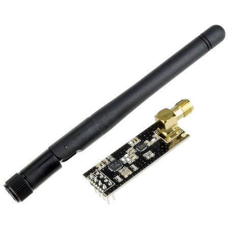 Moduł bezprzewodowy nRF24L01 + wzmacniacz i antena - zasięg do 1,1km