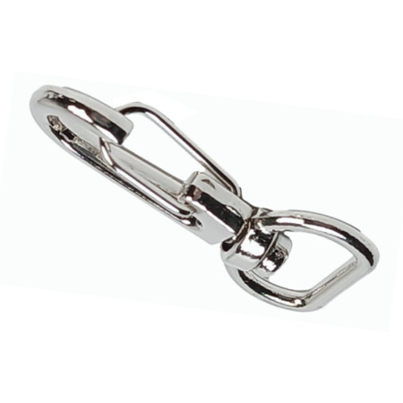 Karabińczyk metalowy z krętlikiem 38x18mm - Karabinek do kluczy - Survival