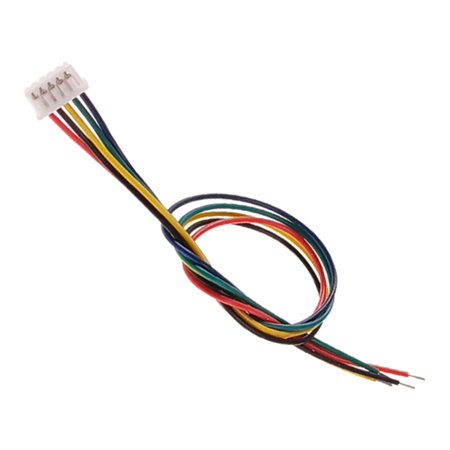 Gniazdo Micro JST z przewodem 150mm - 5 PIN raster 1.25 - MCX - żeński (female)