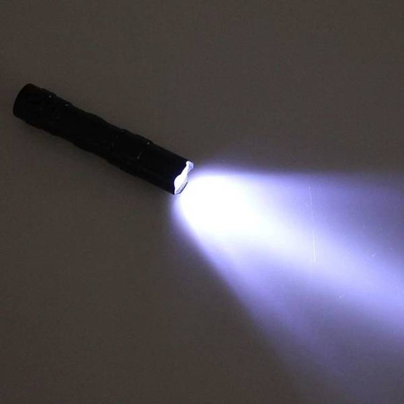 Latarka mini LED 3W - Aluminiowa - latarka kieszonkowa z zawieszką