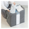 Storage bag - 50x48x28cm - gray - organizer with window 